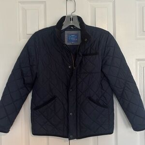 J.Crew - Crew Cuts Boys Quilted Zip, Snap Jacket Size M Navy Blue